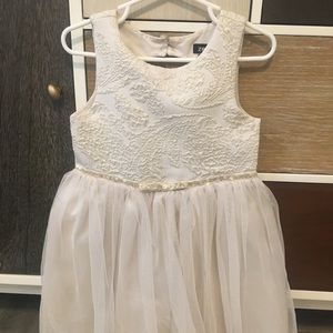 Cream and gold dress